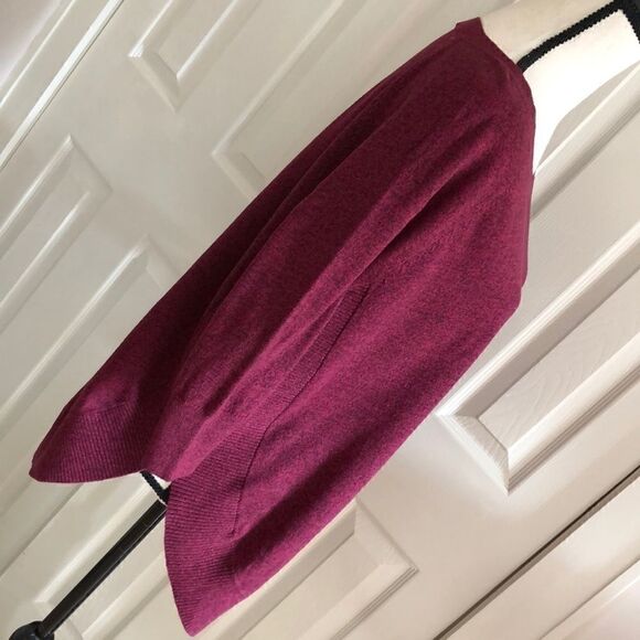 Express 3/4 Sleeve Burgundy Sweater - Picture 8 of 16